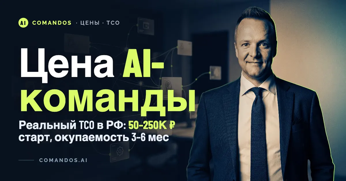 Сколько стоит команда AI-агентов в России: TCO-разбор 2026