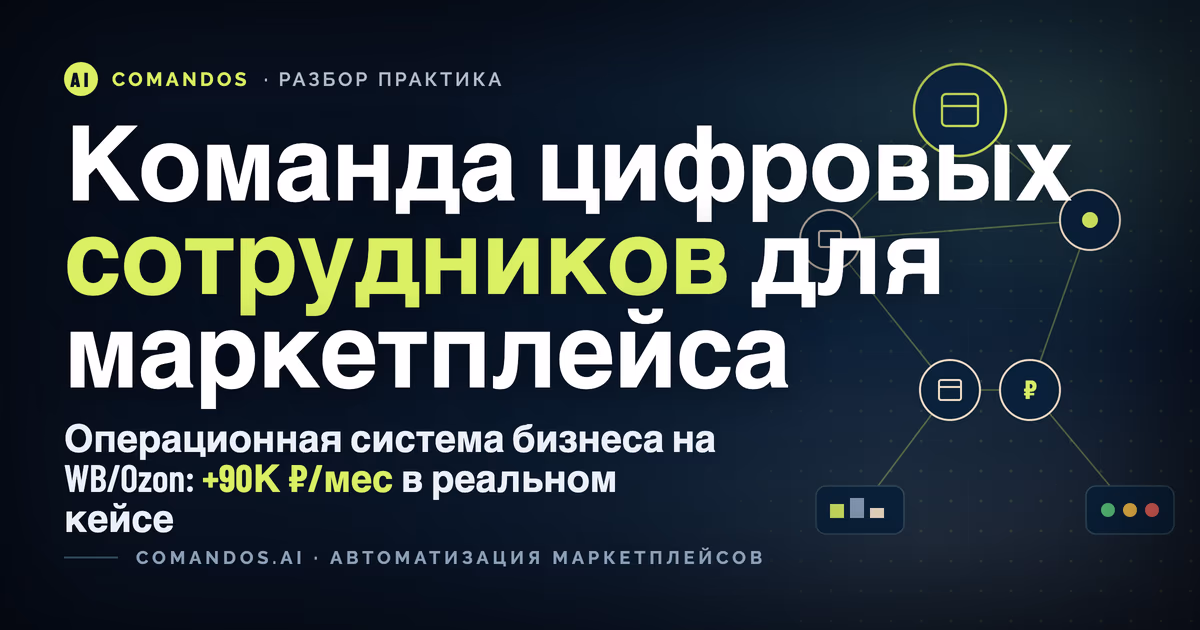 Автоматизация маркетплейсов с помощью AI: кейс WB/Ozon